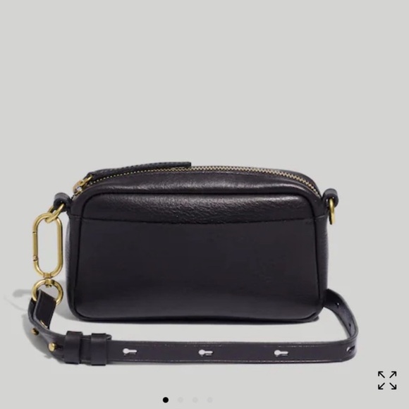 Handbags - Madewell Black Leather Crossbody Bag
